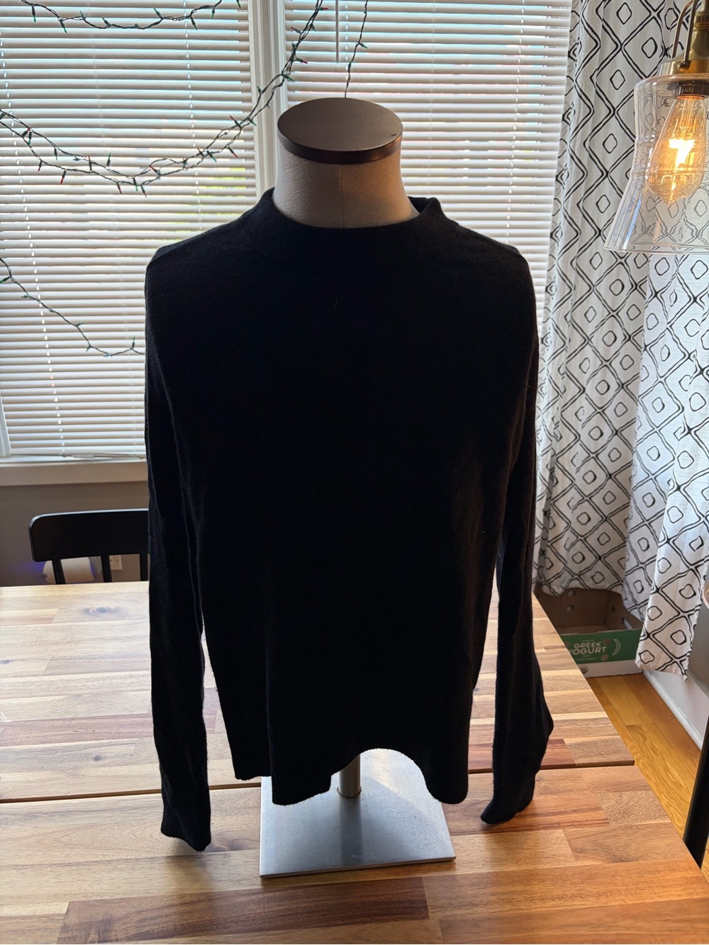 Everlane The Cashmere Crew Sweater | 100% Cashmere, Black, Size Small